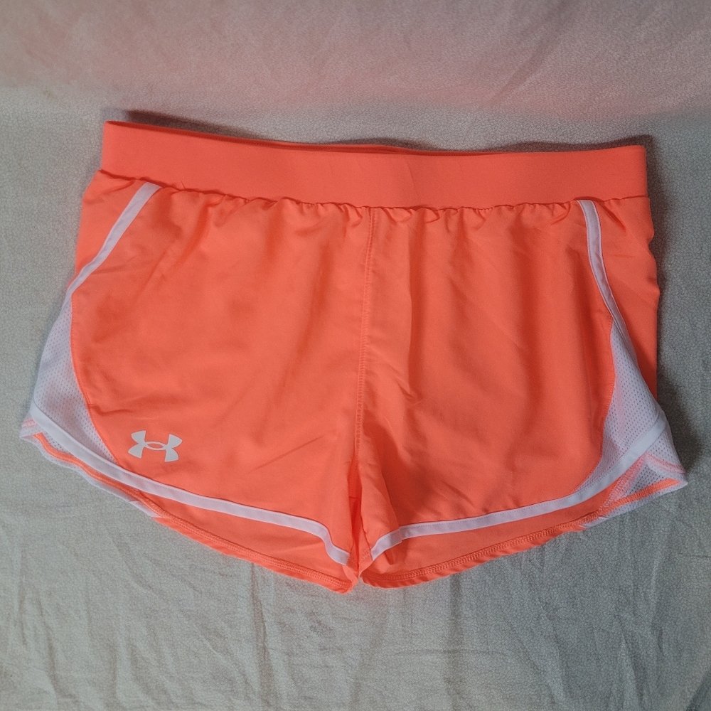 Under Armour Shorts, Girl's YXL, Bright Orange Athletic Shorts, NEVER WORN!